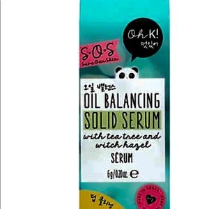 Oil balancing solid serum with tea tree and witch hazel
